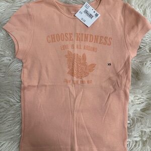 Peach Graphic Tee - Choose Kindness